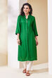 Blue Viscose Rayon Straight Kurta image number 5
