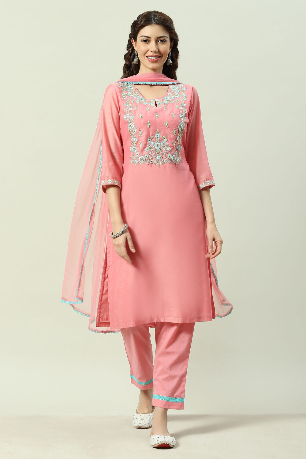 Biba peach top suit set