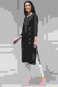 Indigo Blue Cotton Ikat Straight Kurta image number 2