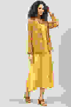 Mustard Rayon 2 Piece Set image number 5