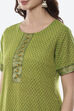 Green Cotton Handloom Unstitched Suit Set image number 1