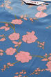 Blue Printed Straight Kurta Palazzo Suit Set image number 1