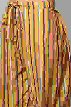 Yellow Cotton Gathered Kurta Palazzo Suit Set image number 3