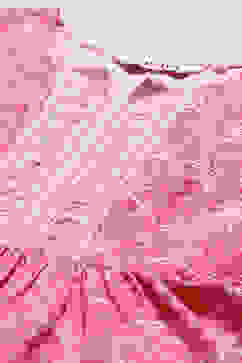 White Pink Rayon Gathered Suit Set image number 1