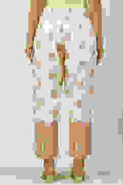 Ecru Art Silk Palazzo image number 4