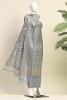 Blue Chanderi  Unstitched Suit Set image number 4