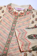 Cream Cotton Straight Printed Kurta image number 1