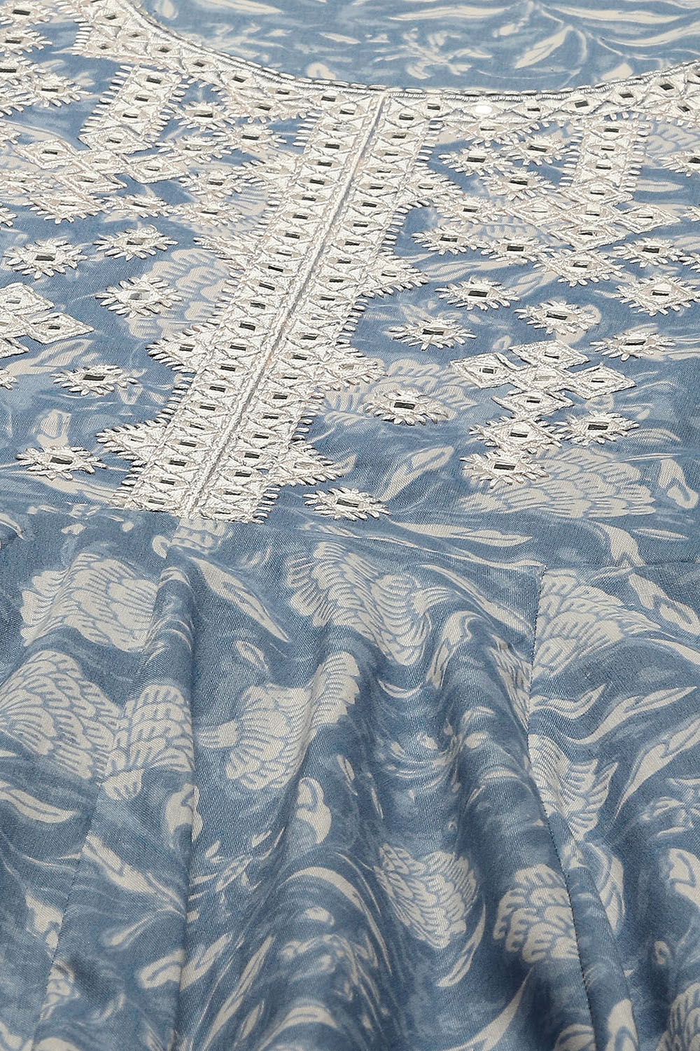 Pink Cotton Anarkali Suit Set image number 1