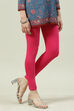 Black Cotton Blend Solid Leggings image number 3
