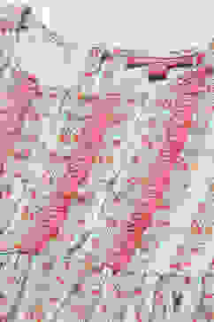 Aqua Coral Cotton Flared Garara Kurta Garara Suit Set image number 1