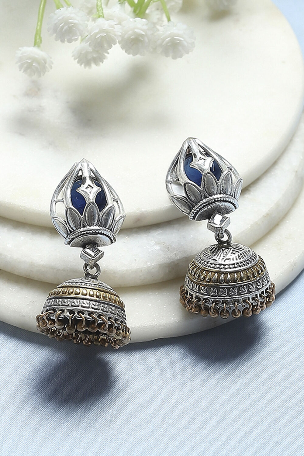 Black Stone Earrings image number 0