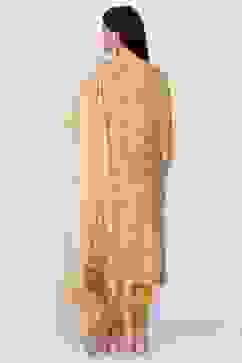 Yellow Straight Kurta Churidar Suit Set image number 4