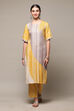 Mud Ochre LIVA Straight Printed 2 Piece Set image number 6