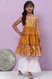 Mint Green Art Silk Short Kurti image number 3