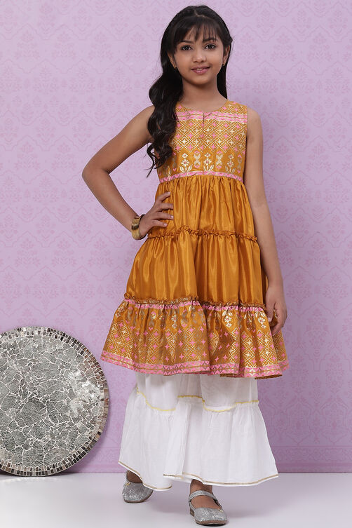 Mint Green Art Silk Short Kurti image number 3