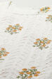 Yellow White Cotton Unstitched Suit set image number 2