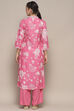 Pink Rayon Straight Suit Set image number 5