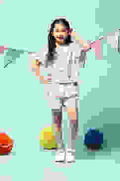 Off White Cotton Straight 2 Piece Set image number 0