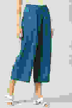 Teal Straight Palazzo image number 2