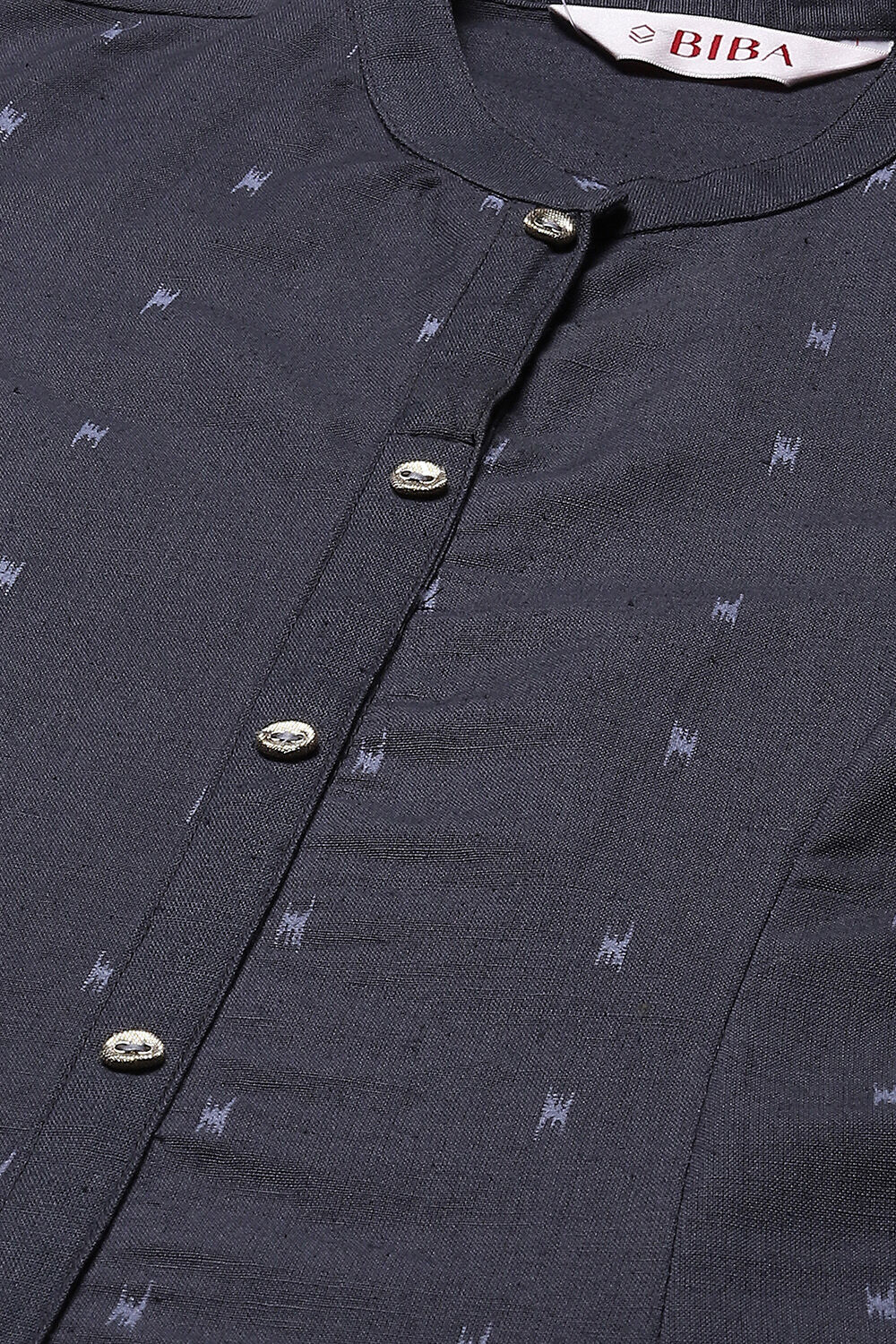 Pink Cotton Blend A-Line Printed Kurta image number 1