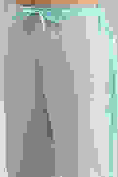 Turquoise Chanderi Handloom Unstitched Suit Set image number 3