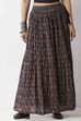 Black Cotton Printed Skirt image number 6