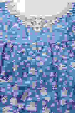 Blue Cotton A-Line Suit Set image number 1