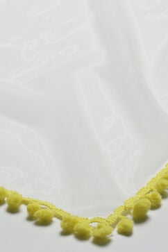 Lime Yellow Cotton Short Top Lehenga Set image number 3