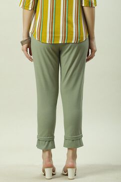 Green Bay Cotton Blend Solid Pants image number 4
