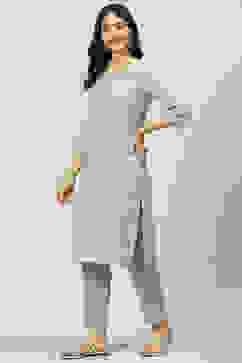 Sap Green Art Silk A-Line 2 Piece Set image number 0