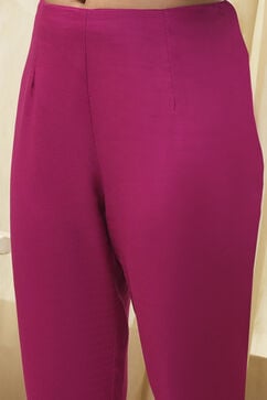 Navy Berry Rayon Flared 2 Piece Set image number 2