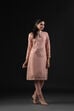 Rohit Bal Light Pink Cotton Silk Anarkali Printed Suit Set