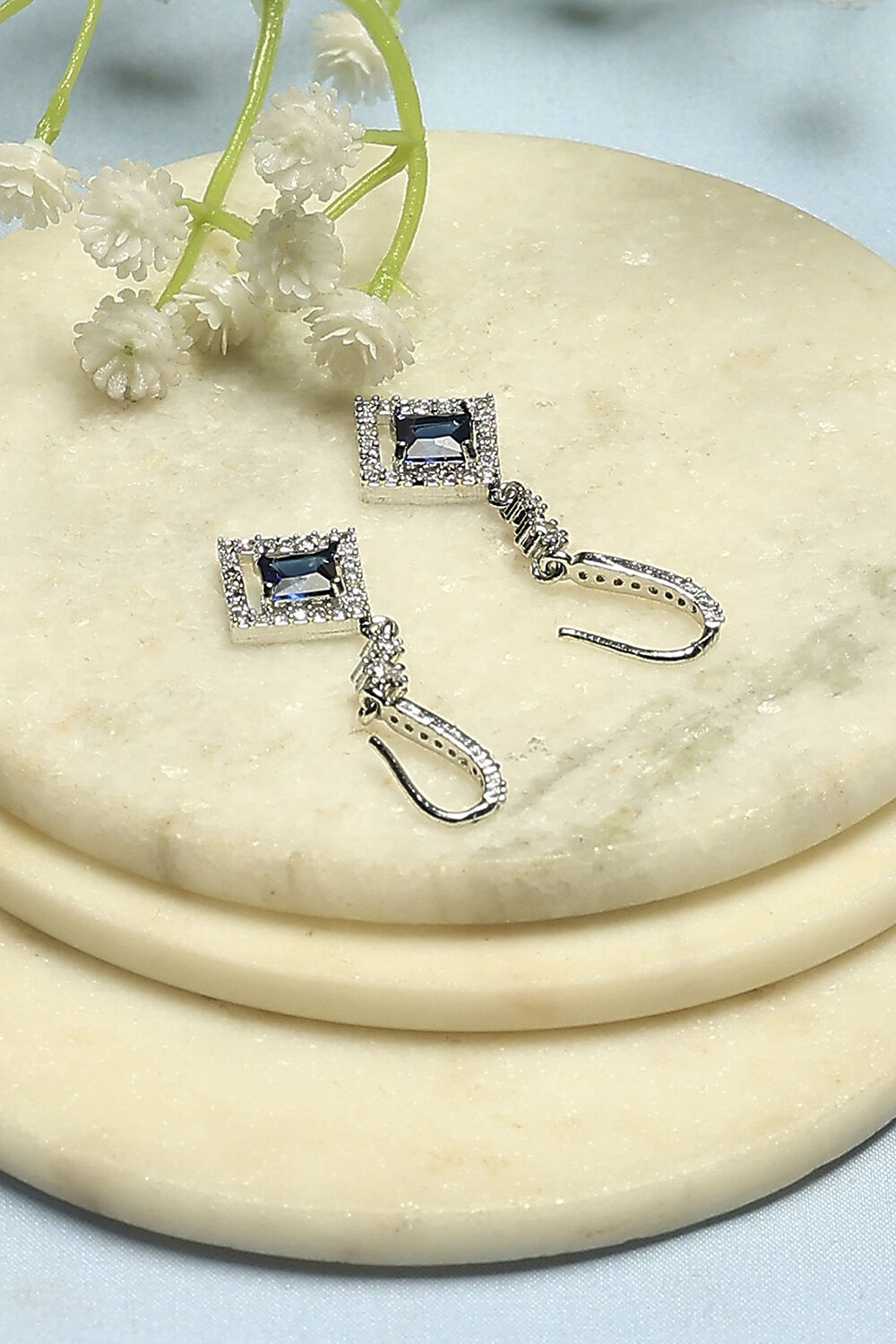 Navy Blue Alloy Drop & Danglers image number 2