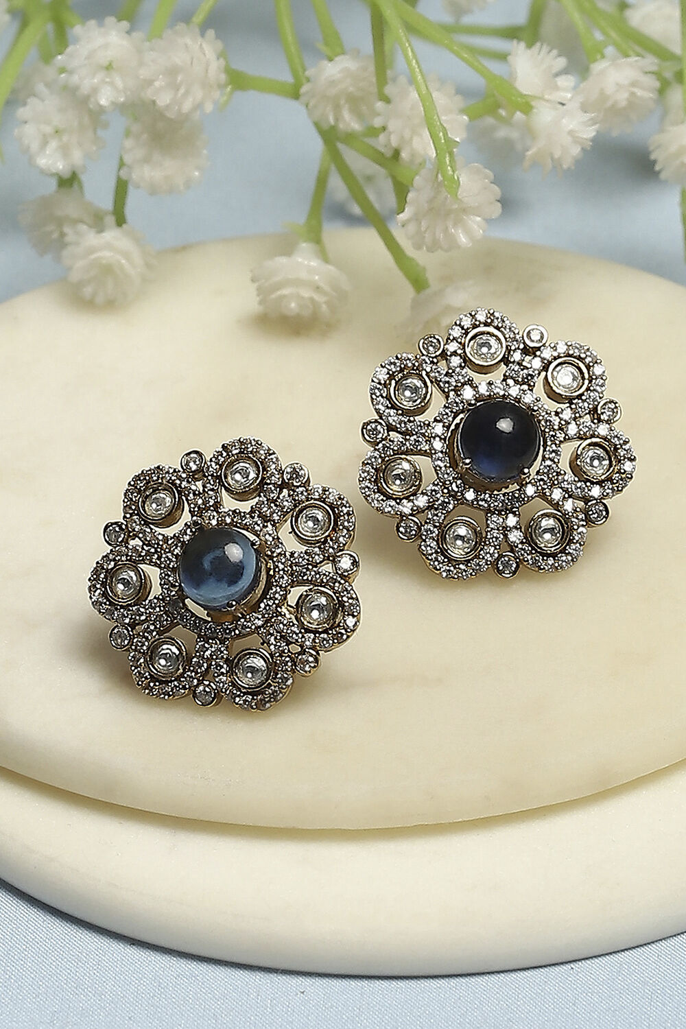 Navy Brass Studs image number 0