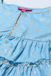 Sky Blue Cotton Tiered Printed 2 Piece Set image number 1