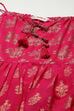 Fuchsia Polyester Tiered Dress image number 1