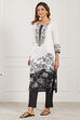 Blue Viscose Rayon Straight Kurta image number 4
