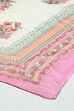 Pink Cotton Handloom Unstitched Suit Set image number 4