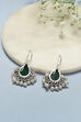 Green Brass Earrings image number 2