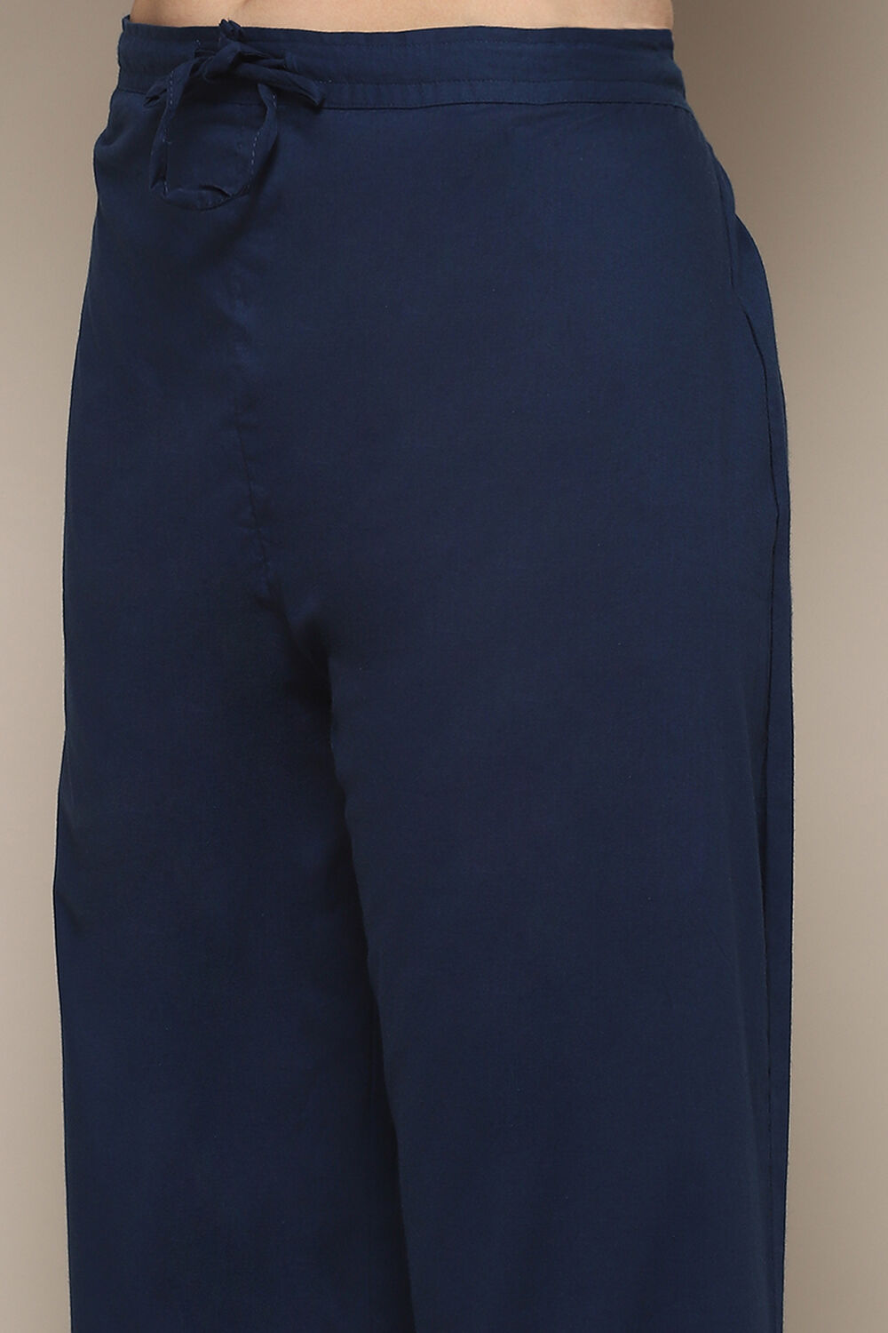 Deep Red Cambric Relaxed Kurta Palazzo Suit Set image number 2