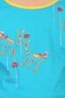 Turquoise Cotton Straight Printed Skirts and Tops image number 1