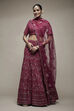 Wine Viscose Lehenga Set image number 1