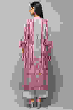 Coral Viscose Straight Kurta image number 3