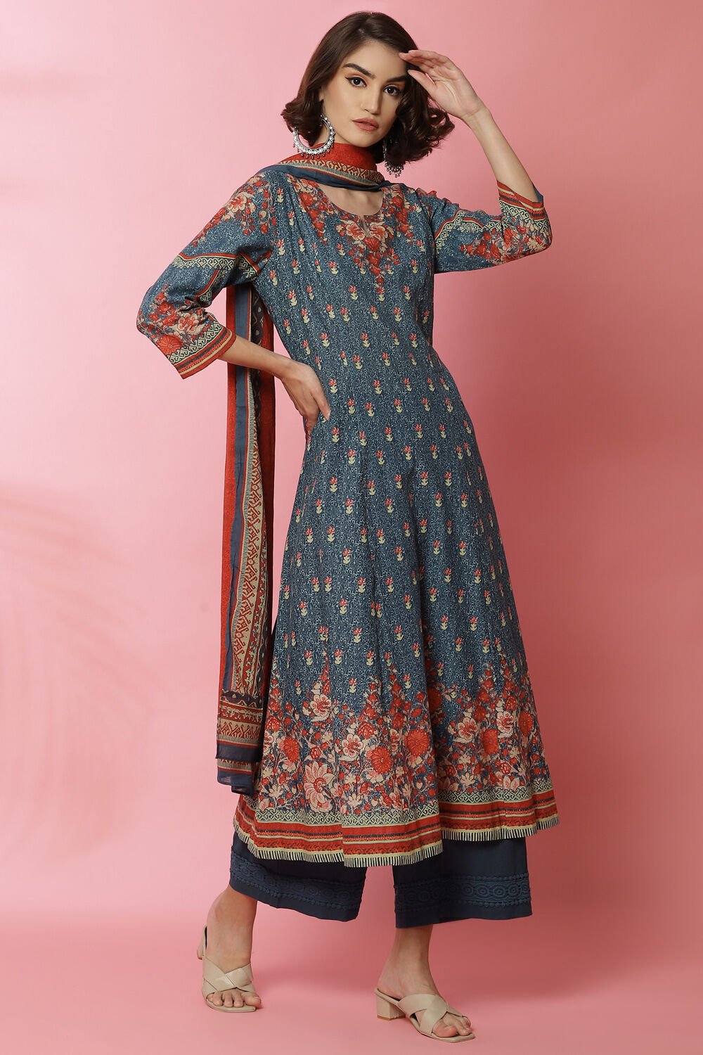 Biba blue suit best sale set