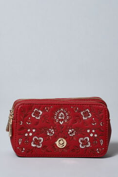 Berry Pu Leather Crossbody image number 6