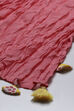 Yellow And Pink Cotton Girls Lehenga Set image number 2
