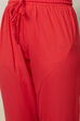 Red Art Silk Double Layered  Kurta Churidar Suit Set image number 4