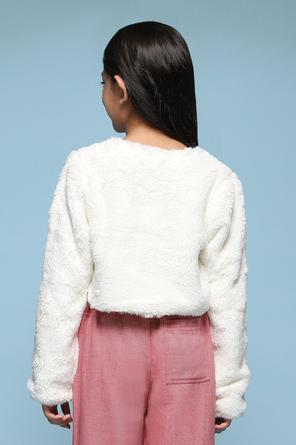 Ivory Polyester Jacket image number 4