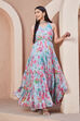 Pink Polyester Blend Anarkali Suit Set image number 0