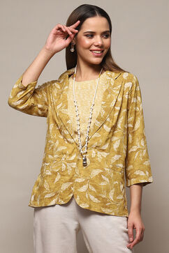 Ochre Rayon Straight Jacket image number 7